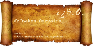 Énekes Oszvalda névjegykártya